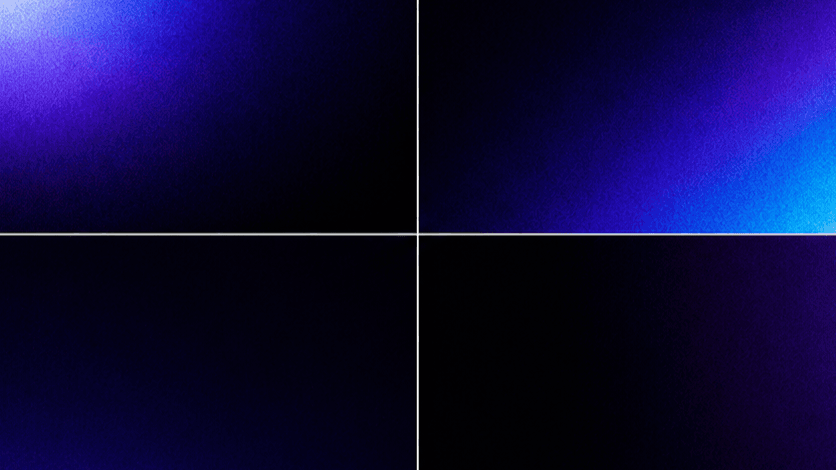 A radial bloom of cobalt and violet — the bridge between hardware and intelligence.